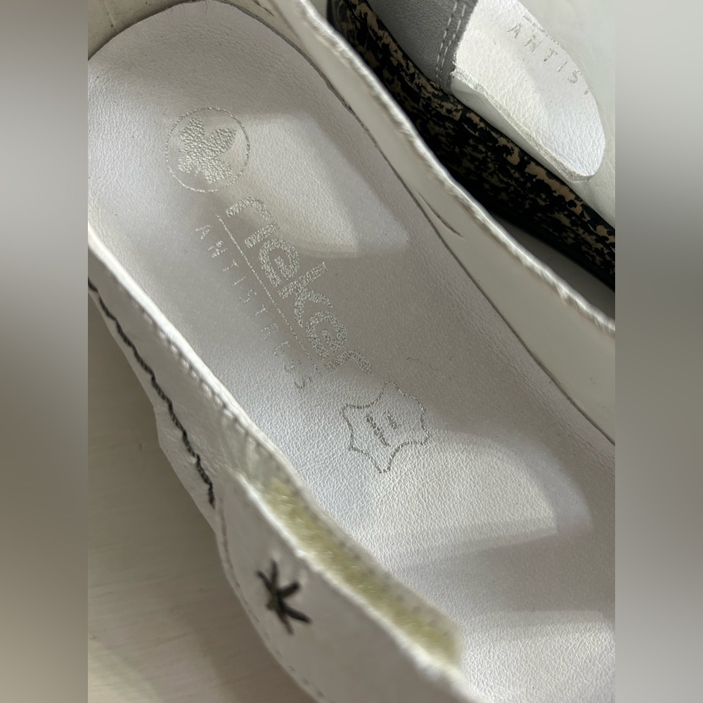 Rieker 85011 White Leather Mary Jane Comfort Walking Shoes EU 42 US Women’s 11 - Picture 6 of 9